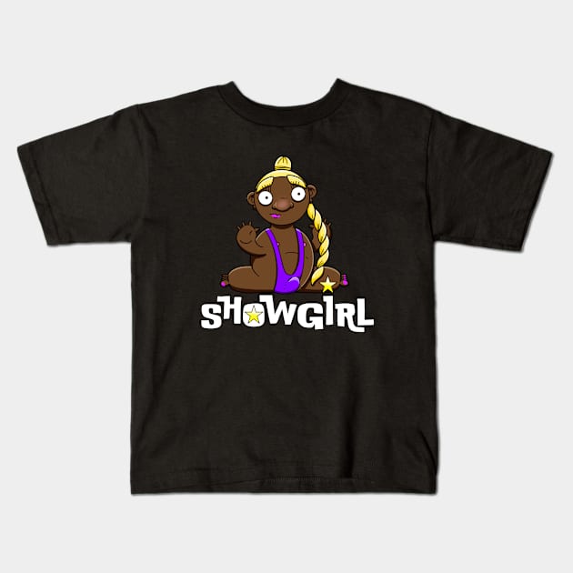 Showgirl Lola Kids T-Shirt by LoveBurty